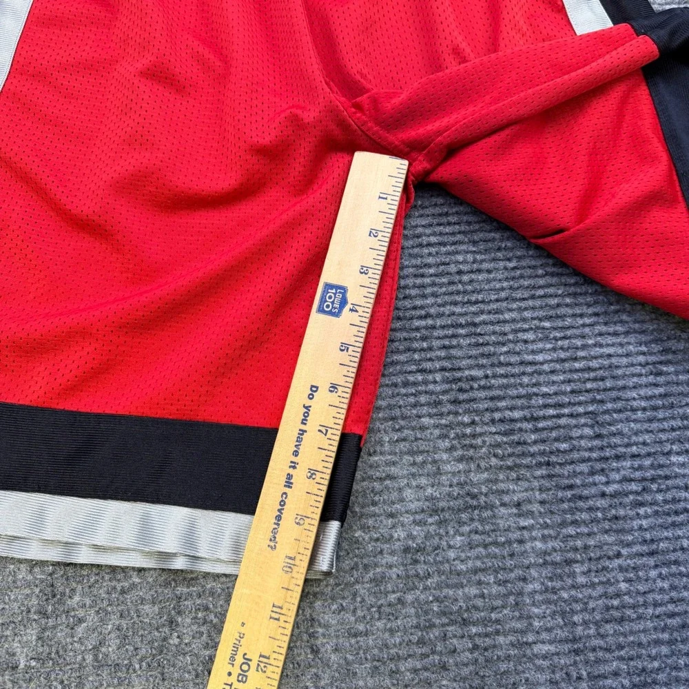 Vintage Reebok RBK Dazzle Basketball Shorts Size Medium Red Shimmer Super Shiny